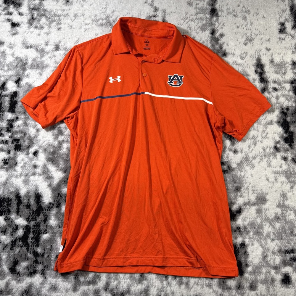 Under Armour Shirt Mens Size Large Loose Fit Auburn Tigers‎ Performance Preppy